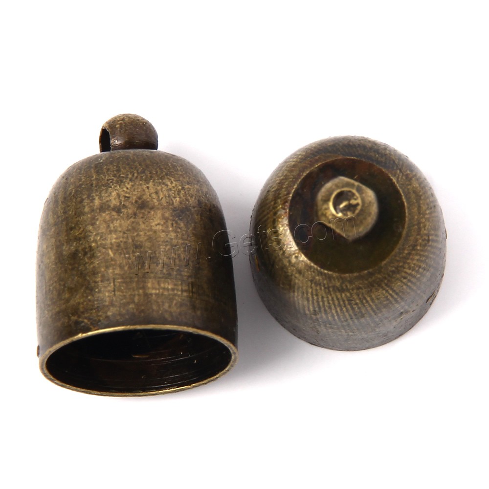 Messing Endkappe, antike Bronzefarbe plattiert, verschiedene Größen vorhanden, frei von Blei & Kadmium, 1000PCs/Tasche, verkauft von Tasche