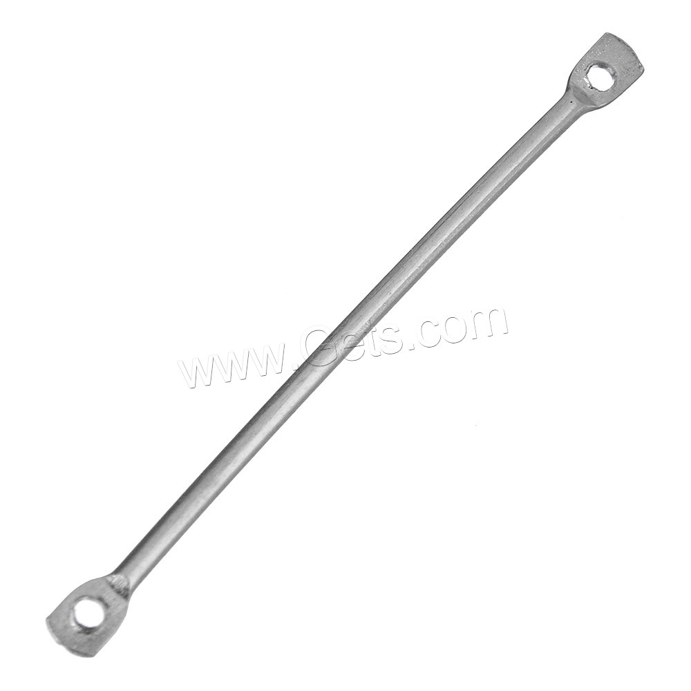 Iron Charm Connector, platinum color plated, different size for choice & 1/1 loop, Hole:Approx 1mm, Sold By PC