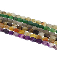 Achat Perlen, natürlich, verschiedenen Materialien für die Wahl, 16x10mm, Bohrung:ca. 1mm, Länge:ca. 15.5 ZollInch, ca. 24PCs/Strang, verkauft von Strang