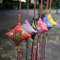 Polyester Hanging Decoration, with Nylon Cord, mixed 