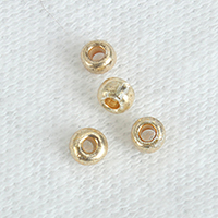 Brass Jewelry Beads, Rondelle, plated Approx 1.2mm 