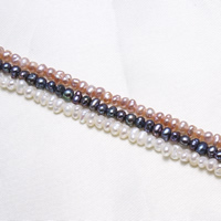 Perles nacres baroques de culture d'eau douce , perle d'eau douce cultivée, plus de couleurs à choisir, 2.8-3.2mm Environ 0.8mm Environ 15.5 pouce, Vendu par brin