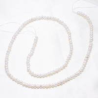 Baroque Cultured Freshwater Pearl Beads, natural, white, 3-4mm Approx 0.8mm Approx 15.5 Inch 
