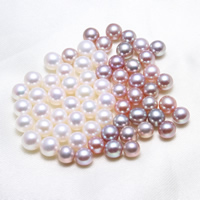Perles nacres sans trou de culture d'eau douce, perle d'eau douce cultivée, pomme de terre, naturel, aucun trou, plus de couleurs à choisir, 5.5-6mm, Vendu par PC