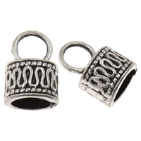Zinc Alloy End Cap, Hat, antique silver color plated, lead & cadmium free Approx 5mm, 7mm, Approx 