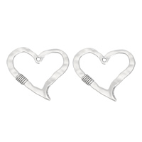 Zinc Alloy Heart Pendants, plated lead & cadmium free Approx 3mm, Approx 