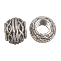 Zinc Alloy European Beads, Drum, plated, without troll lead & cadmium free Approx 4mm, Approx 