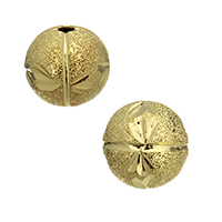 Brass Stardust Beads, Round, plated, flower cut Approx 2mm 