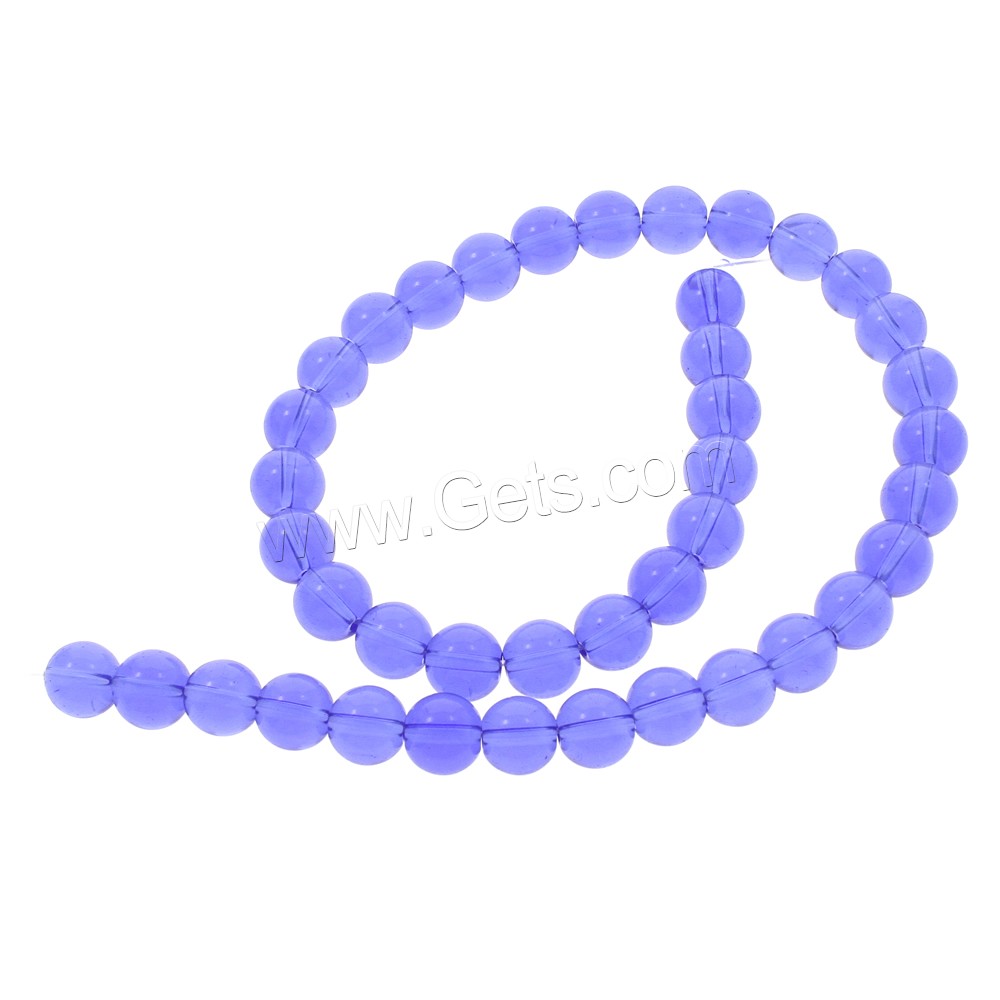 Round Crystal Beads, different size for choice, more colors for choice, Hole:Approx 1mm, Length:Approx 14.5 Inch, Sold By Strand