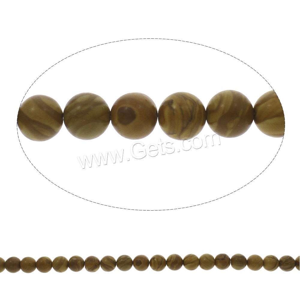 Grain Stone Beads, Round, different size for choice, Hole:Approx 1mm, Length:Approx 14.5 Inch, Sold By Strand