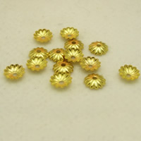 Messing Perlenkappe, goldfarben plattiert, verschiedene Größen vorhanden, verkauft von PC
