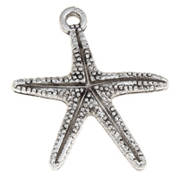 Zinc Alloy Animal Pendants, Starfish, antique silver color plated, lead & cadmium free Approx 1mm, Approx 
