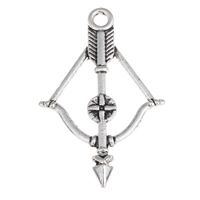 Zinc Alloy Jewelry Pendants, Arrow, antique silver color plated, lead & cadmium free Approx 2mm, Approx 