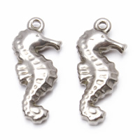 Stainless Steel Animal Pendants, Seahorse, original color Approx 1mm 