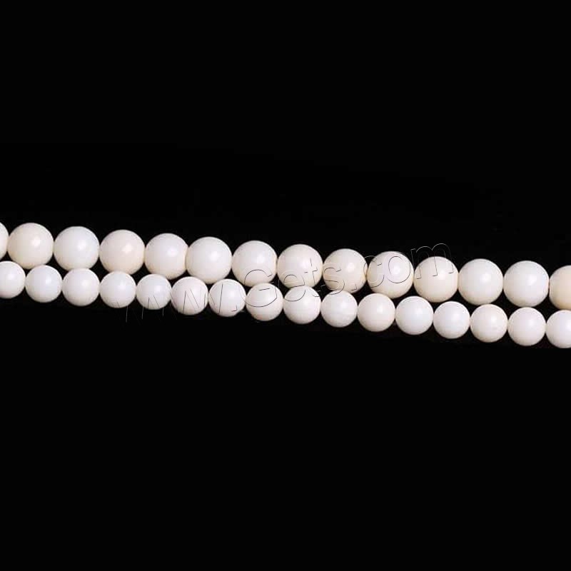 Natural Coral Beads, Round, different size for choice, Hole:Approx 1mm, Length:Approx 15 Inch, Sold By Strand