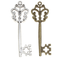 Zinc Alloy Key Pendants, plated lead & cadmium free Approx 1mm, Approx 