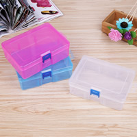 Plastic Bead Container, Polypropylene(PP), Rectangle 
