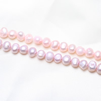 Perles nacres baroques de culture d'eau douce , perle d'eau douce cultivée, plus de couleurs à choisir, 7-8mm Environ 0.8mm Environ 15.5 pouce, Vendu par brin