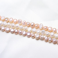 Perles nacres baroques de culture d'eau douce , perle d'eau douce cultivée, naturel, plus de couleurs à choisir, 6-7mm Environ 0.8mm Environ 15 pouce, Vendu par brin
