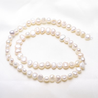 Baroque Cultured Freshwater Pearl Beads, natural, white, 5-6mm Approx 0.8mm Approx 14 Inch 