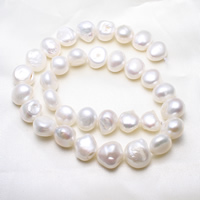 Baroque Cultured Freshwater Pearl Beads, natural, white, 12-16mm Approx 0.8mm Approx 15 Inch 
