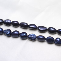 Perles nacres baroques de culture d'eau douce , perle d'eau douce cultivée, plus de couleurs à choisir, 9-10mm Environ 0.8mm Environ 15 pouce, Vendu par brin