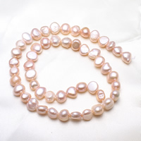 Baroque Cultured Freshwater Pearl Beads, natural, purple, 8-9mm Approx 0.8mm Approx 14.5 Inch 