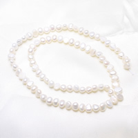 Baroque Cultured Freshwater Pearl Beads, natural, white, 4-5mm Approx 0.8mm Approx 15 Inch 