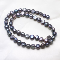 Baroque Cultured Freshwater Pearl Beads, light blue, 8-9mm Approx 0.8mm Approx 14.5 Inch 