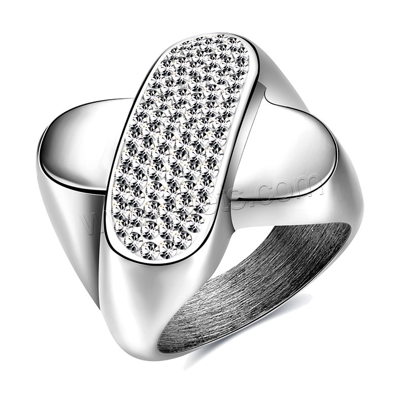 Newegg® Finger-Ring, Edelstahl, mit Ton, Buchstabe X, verschiedene Größen vorhanden & für Frau, originale Farbe, 22x20mm, verkauft von PC
