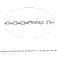 Stainless Steel Oval Chain, 304 Stainless Steel original color, 0. 