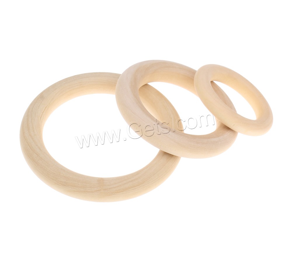 Woven Linking Rings, деревянный, Кольцевая форма, разный размер для выбора, оригинальный цвет, продается сумка