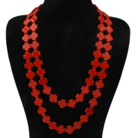 Синтетическая бирюза Свитер ожерелье, Kресты, Много цветов для выбора длина:Приблизительно 47 дюймовый, продается Strand