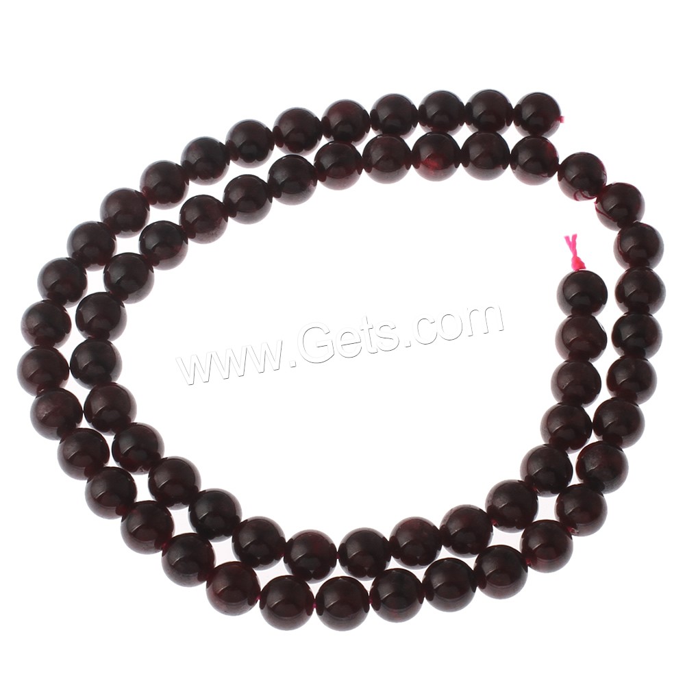 Rhodonit Perlen, rund, synthetisch, verschiedene Größen vorhanden, Bohrung:ca. 1mm, Länge:ca. 15.5 ZollInch, verkauft von Strang