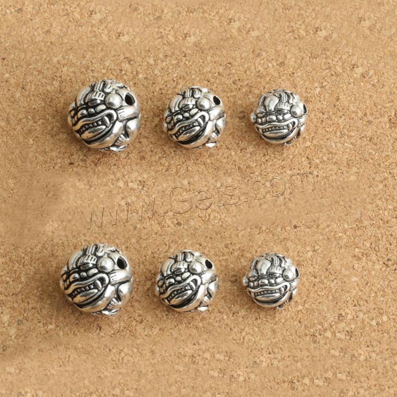Sterling Silver Animal Bead, 925 Sterling Silver, Fabulous Wild Beast, plated, different size for choice, more colors for choice, Sold By PC