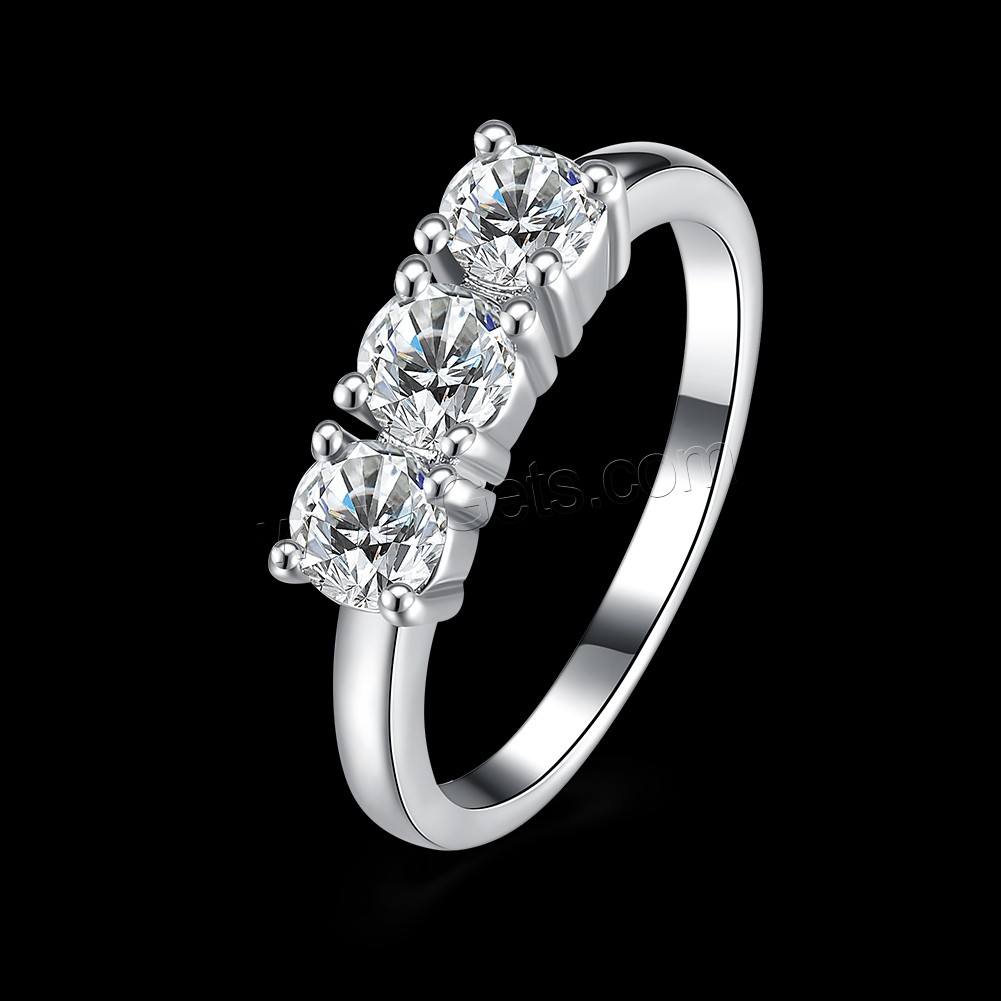 Favourer ® палец кольцо, Латунь, покрытый платиной, разный размер для выбора & Женский & со стразами, 2mm, продается PC