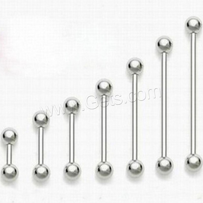 Edelstahl Piercing Stäbe, rund, verschiedene Größen vorhanden, originale Farbe, verkauft von PC
