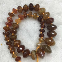 Natürliche Streifen Achat Perlen, Kaffeefarbe, 10-27mm, Länge:ca. 15 ZollInch, verkauft von Strang