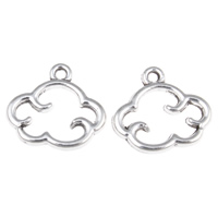 Zinc Alloy Jewelry Pendants, Cloud, antique silver color plated, lead & cadmium free Approx 1mm 