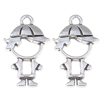 Character Shaped Zinc Alloy Pendants, Boy, antique silver color plated, lead & cadmium free Approx 1mm 