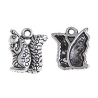 Zinc Alloy Animal Pendants, Squirrel, antique silver color plated, lead & cadmium free Approx 1mm 