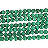 Natürliche Malachit Perlen, rund, verschiedene Größen vorhanden, Länge:15 ZollInch, verkauft von Strang