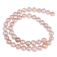 Potato Cultured Freshwater Pearl Beads, natural, purple, 9-10mm Approx 0.8mm Approx 15 Inch 