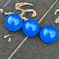 голубой халцедон кабошон, Колпак, натуральный, разный размер для выбора & плоской задней панелью, продается PC