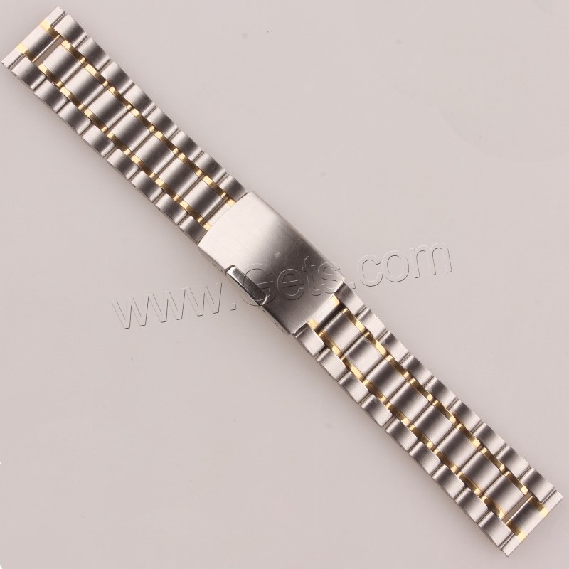 Watch Band, Stainless Steel, plated, different size for choice, more colors for choice, Sold By Strand