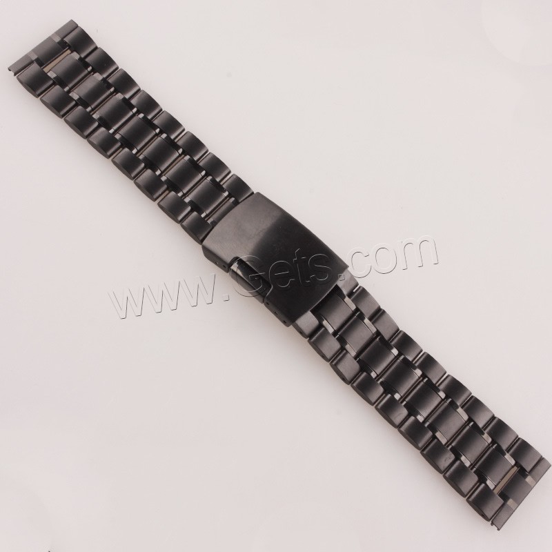 Watch Band, Stainless Steel, black ionic, different size for choice, Sold By Strand