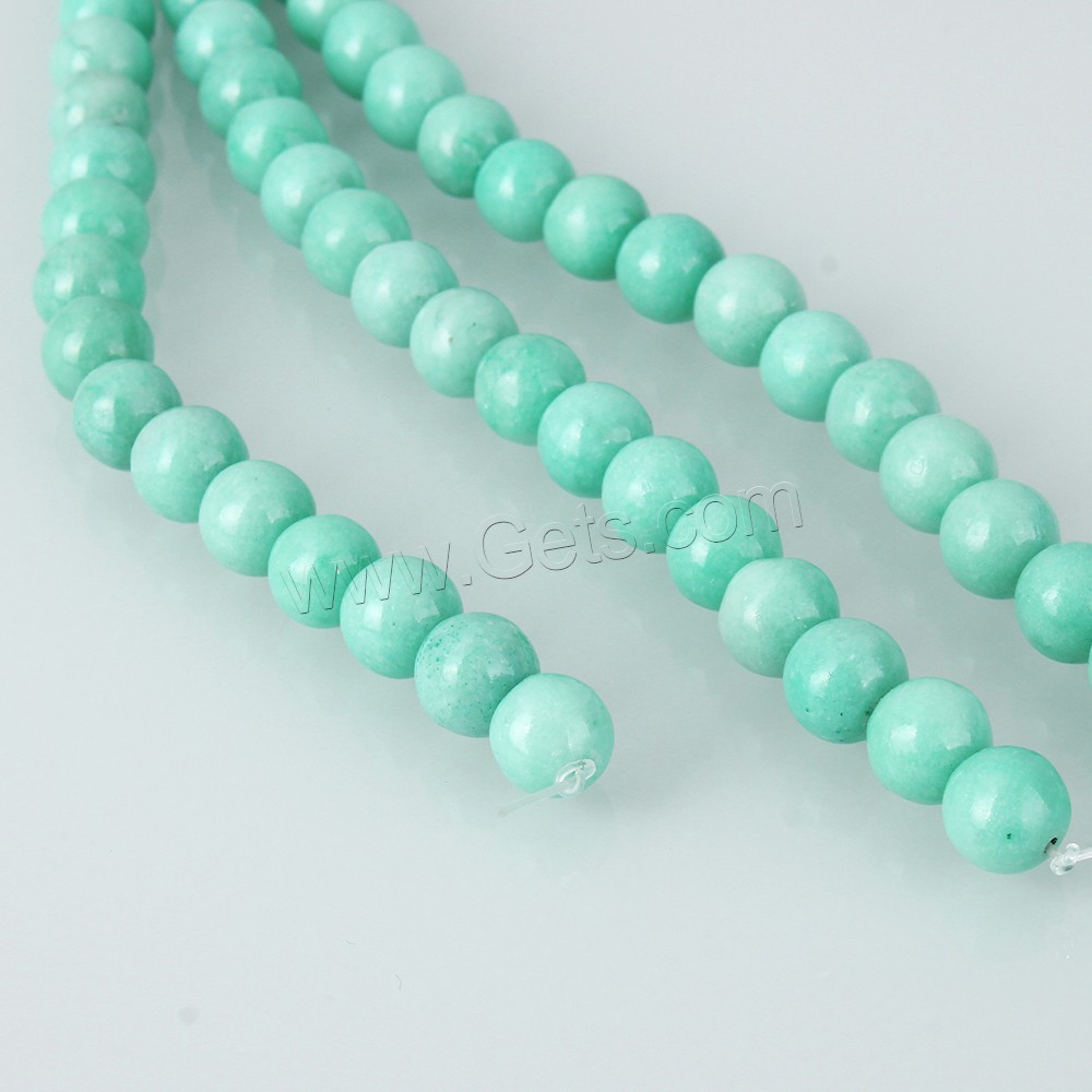 Amazonite Beads, Round, different size for choice, Hole:Approx 1mm, Length:Approx 15.5 Inch, Sold By Strand