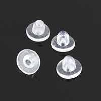 Rubber Ear Nut Component, white Approx 1.5mm 