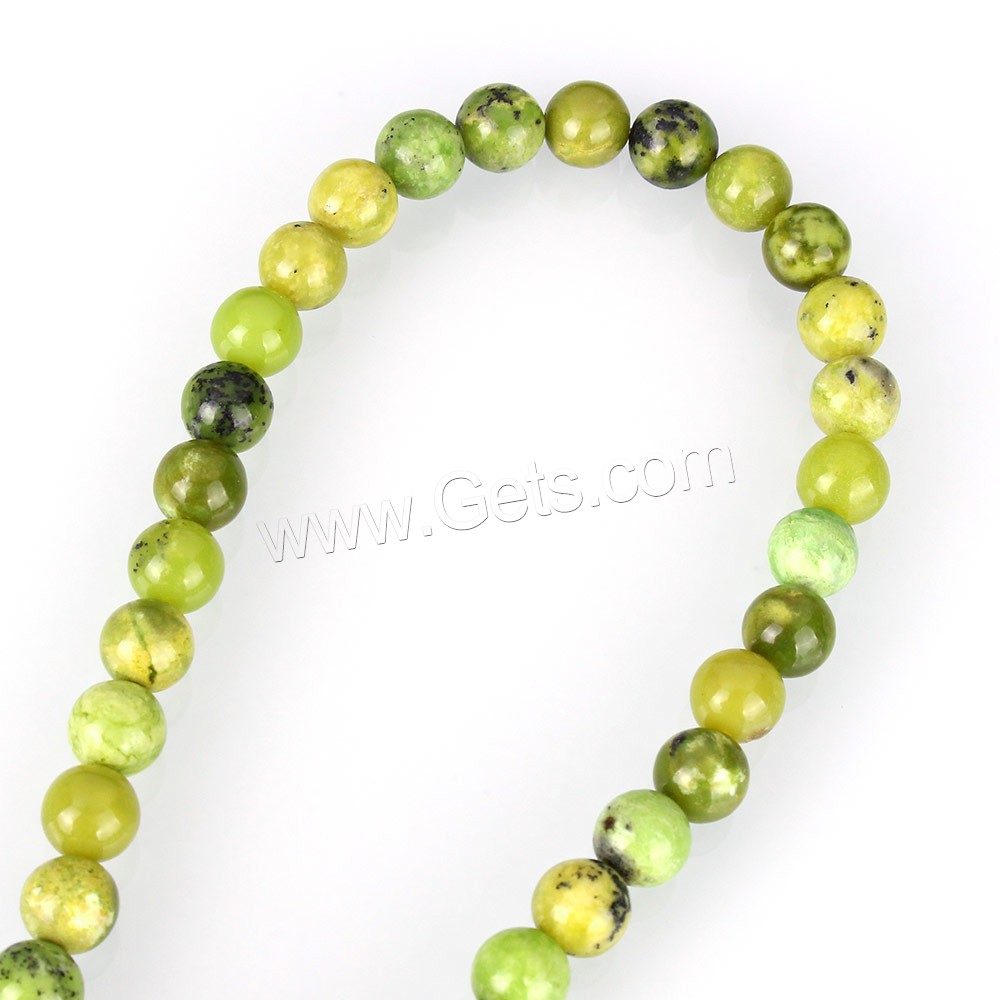 Australia Chrysoprase Bead, Round, natural, more sizes for choice, Grade AB, Length:15 Inch, Sold By Strand