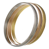 Stainless Steel Bangle Set, plated, for woman Inner Approx 67mm Approx 9 Inch 